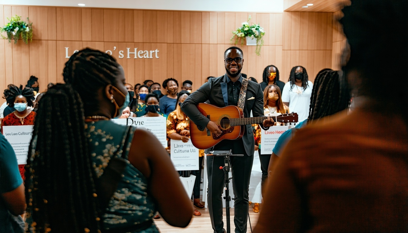 Live performance at Leo's Heart cultural hub